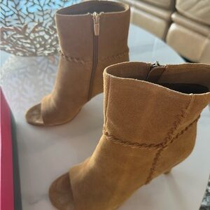 Vince Camuto Brown Suede Ankle Booties